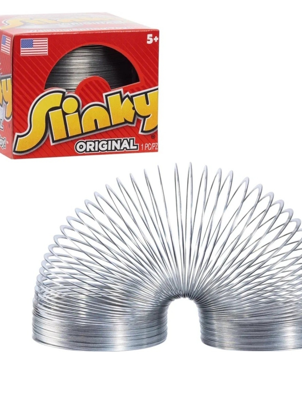 Link Silver Slinky Original Metal Spring Toy